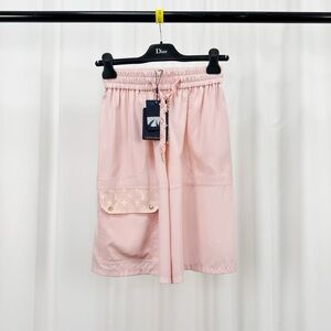 Authentic Louis Vuitton Light Pink Capris with Gold Accents